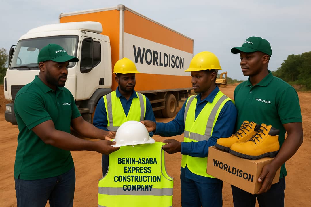 🦺 Worldison International Delivers High-Quality Personal Protective Equipment to Benin–Asaba Express Construction Company